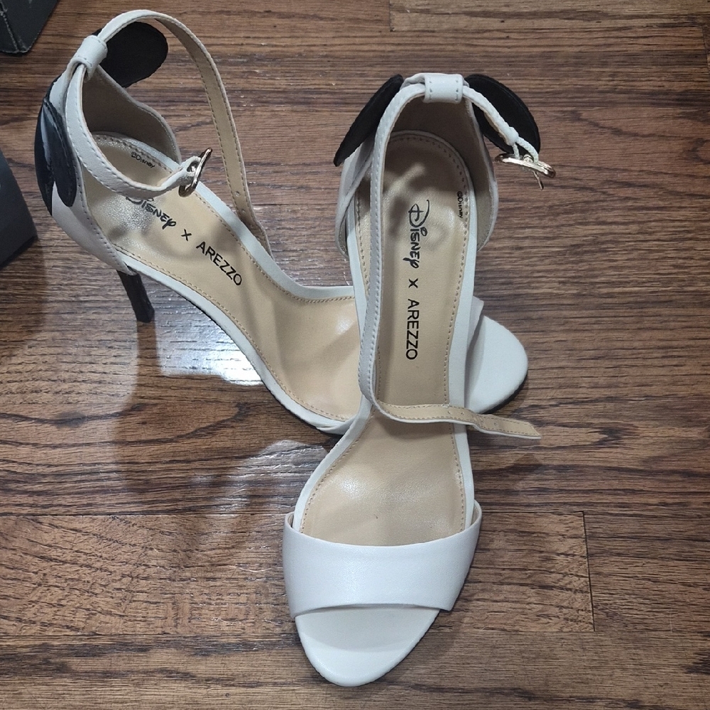 Arezzo x Disney Elegant Black and White Heels